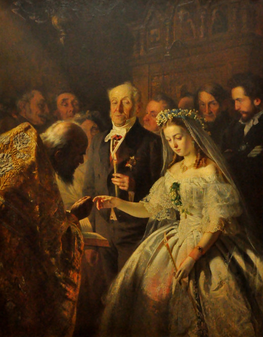 普基列夫 《不相称的婚姻》。
